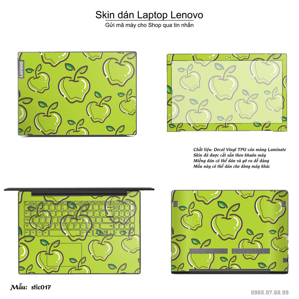 Skin dán Laptop Lenovo in hình Hoa văn sticker _nhiều mẫu 3 (inbox mã máy cho Shop)