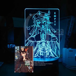 [ẢNH SHOP TỰ CHỤP] Đèn Ngủ Genshin Impact Hutao Type 03