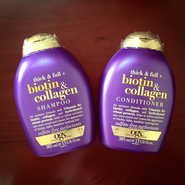Cặp dầu gội và xả Biotin collagen EU