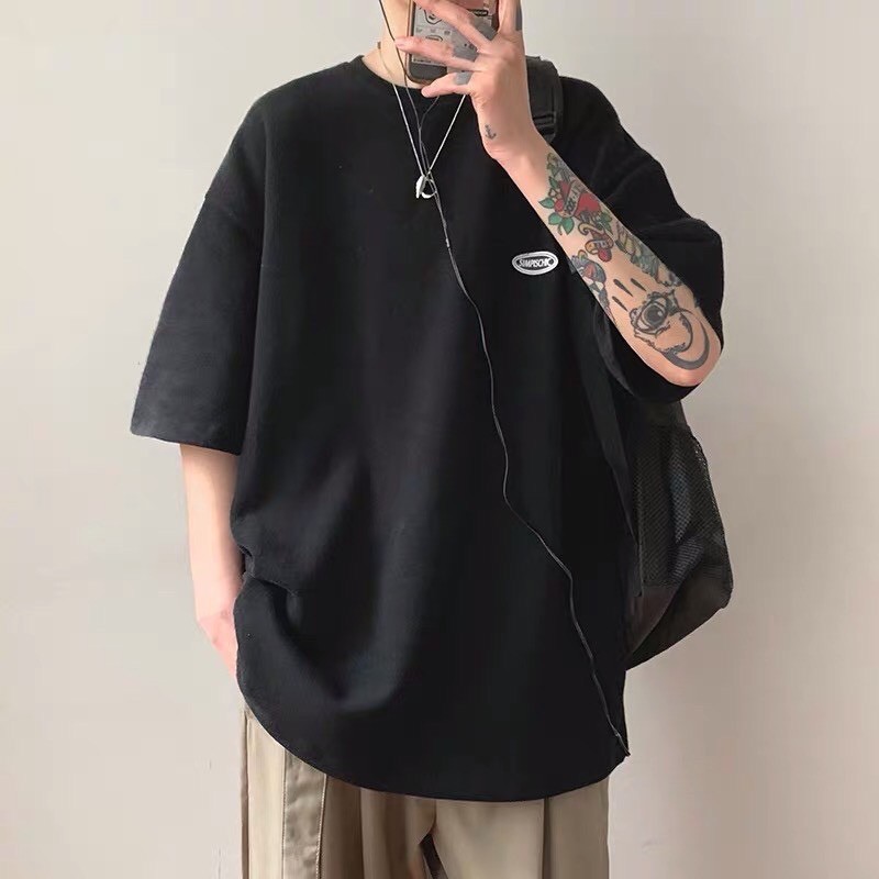 áo thun tay lỡ nam nữ unisex dáng suông tay dài phom rộng mặc thoải mái kiểu dáng hiphop 1334