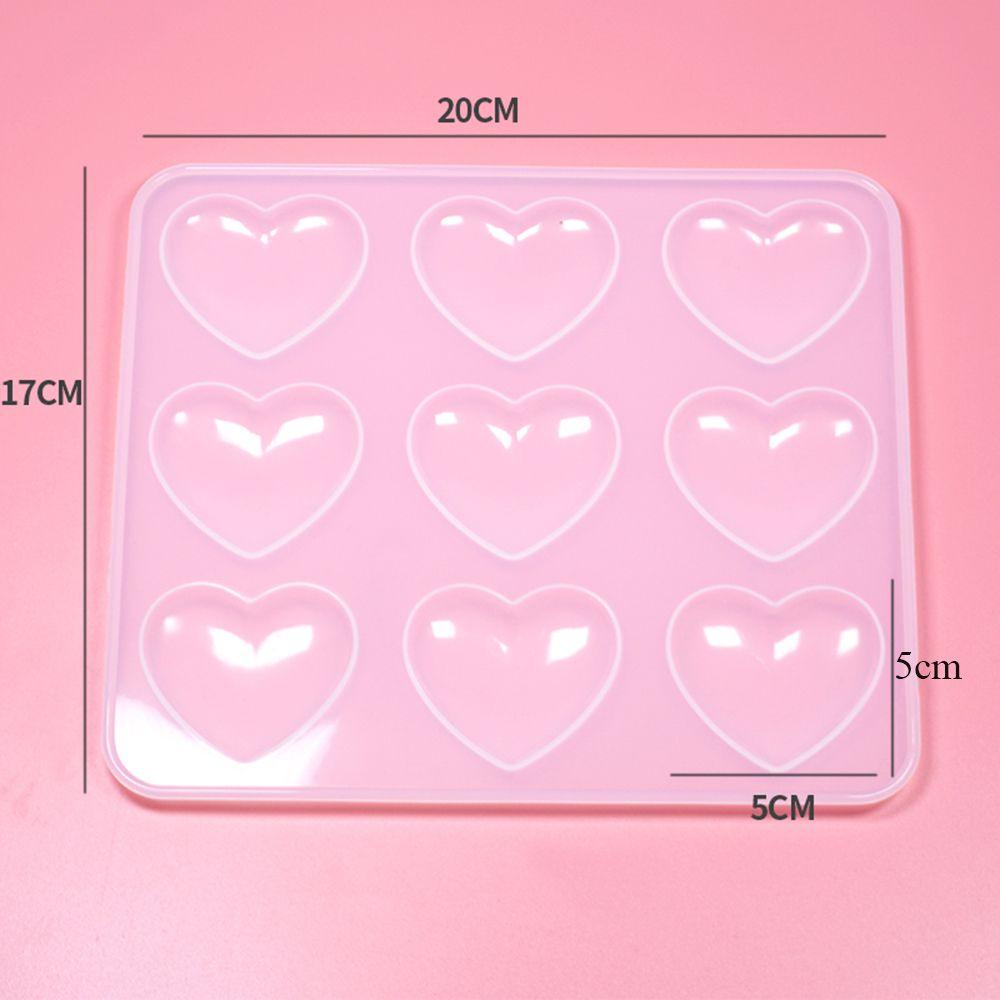 LEISURE Mặt Dây Chuyền Hình Trái Tim Bằng Epoxy 9 Ngăn