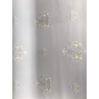 1 m Giấy dán tường (Decal dán tường) họa tiết hoa văn  Chất liệu PVC Giả vải Nhung loại dày -khổ rộng 120cm (có sẵn keo)