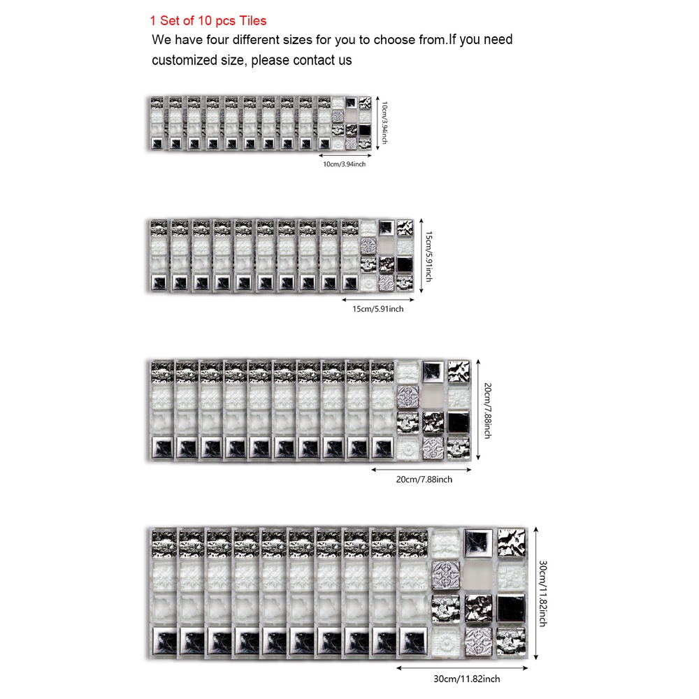 Miếng dán tường giả đá hoa cương bằng nhựa Pc cứng trang trí nhà bếp