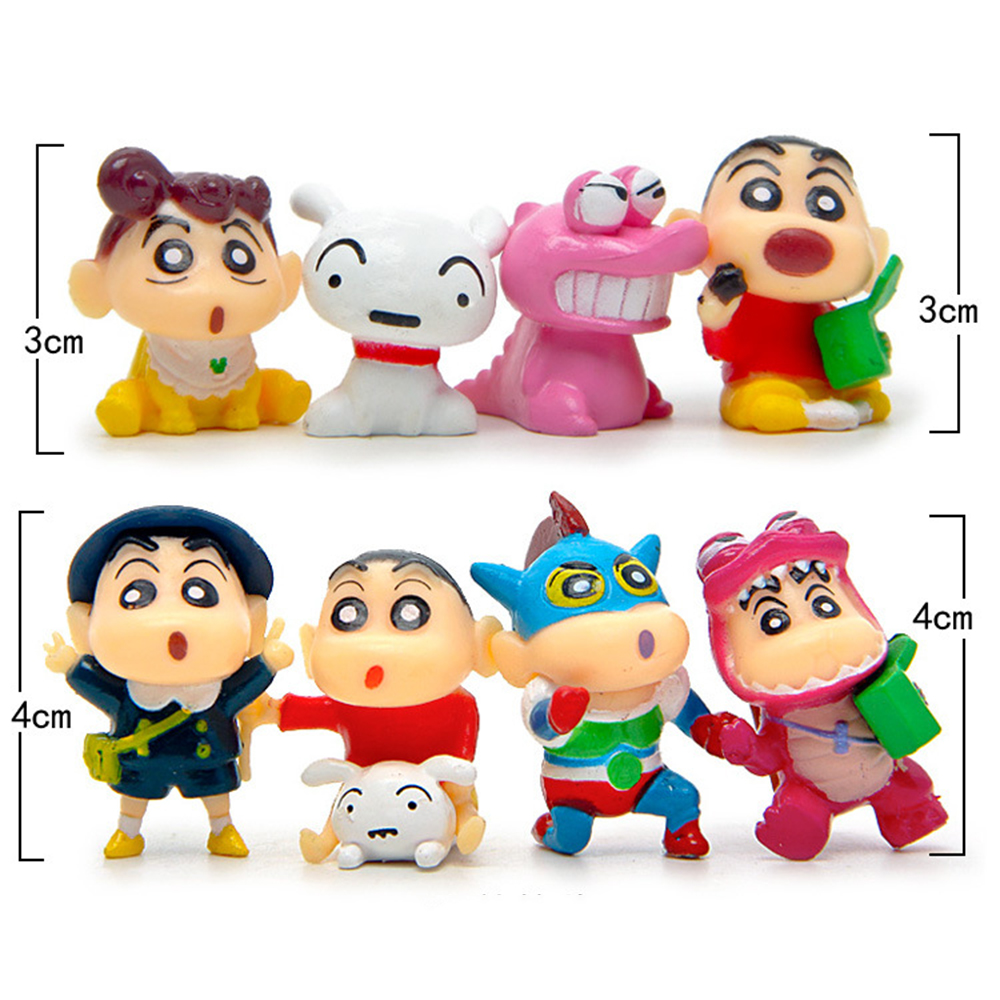 Set 8 Mô Hình Nhân Vật Hoạt Hình Shin-Chan Đáng Yêu