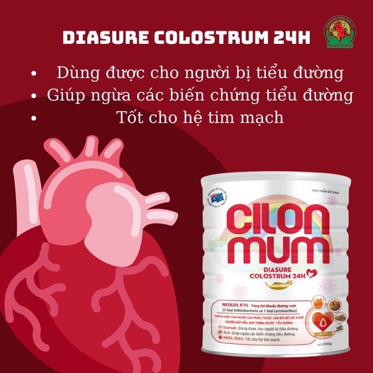 Sữa Dinh Dưỡng Người Lớn CILONMUM Diasure Colostrum 24h 400g/ 900g