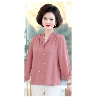 áo kiểu trung niên cao cấp (thời trang anitagreen) L01-221