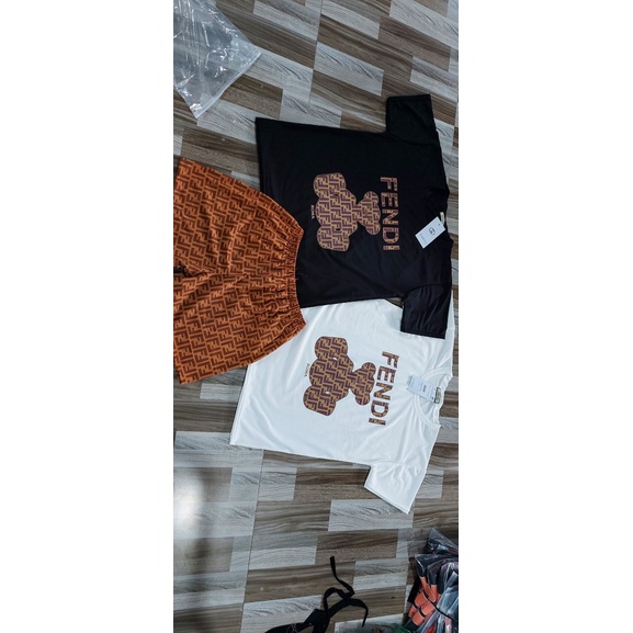 Set bộ coton in 3D cộc tay nữ - Bộ quần short suông cộc kèm áo thun cộc tay form rộng đẹp Ulzzang HOT