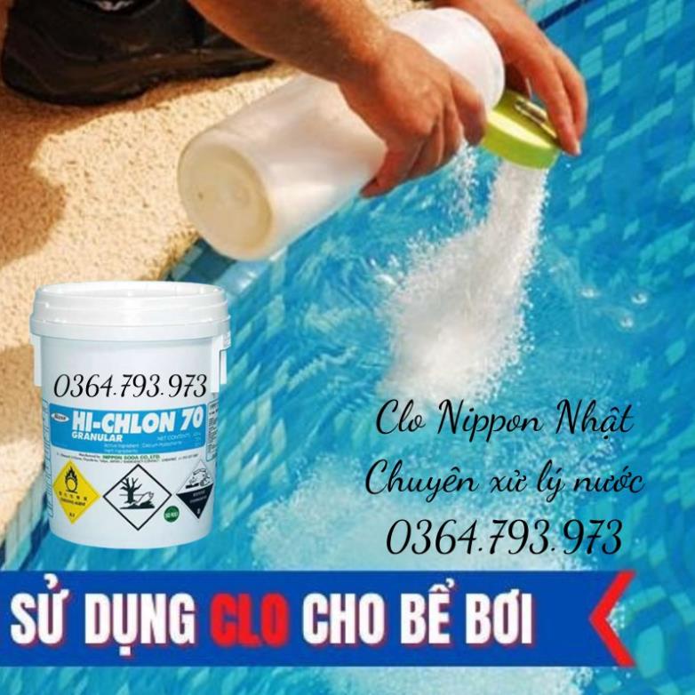 1 Kg Clo Nhật ⚡Chlorine Nippon Hi Chlon 70 ⚡ Clo Hồ Bơi