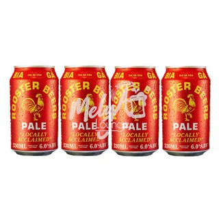 Lốc 4 lon bia rooster pale 6%