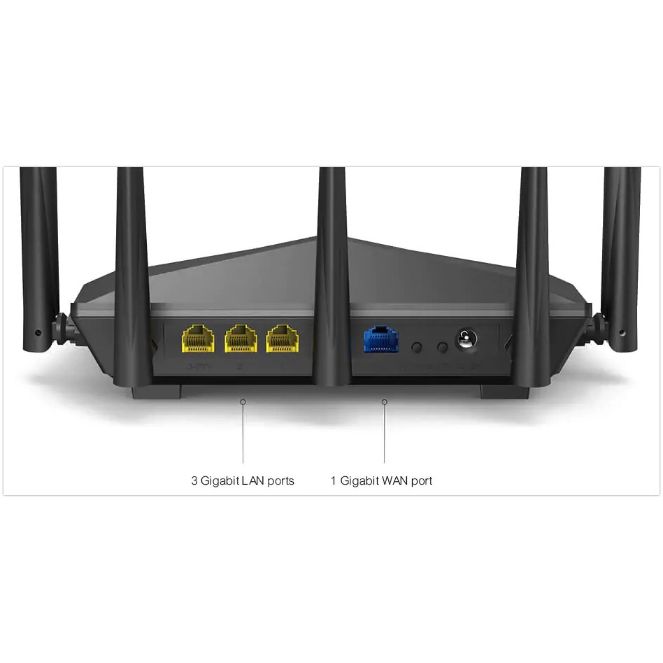 Tenda AC11 - Thiết bị phát Wifi chuẩn AC 1200Mbps (5 anten 6 Dbi)