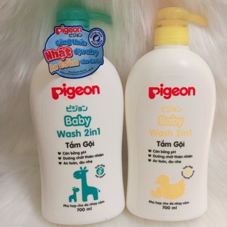 Sữa tắm gội 2 in 1 Pigeon (700ml)