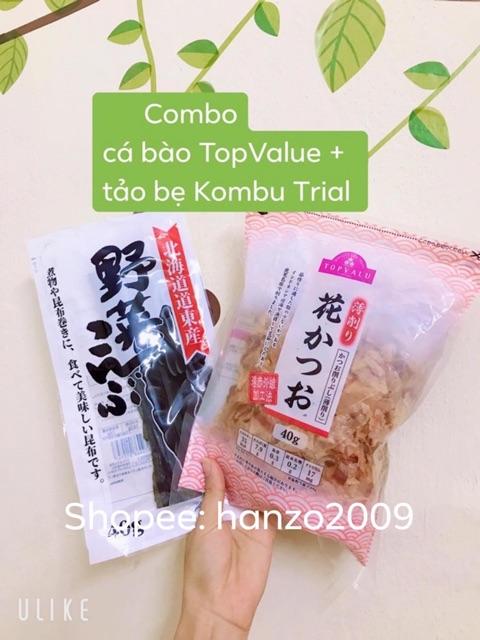 Combo cá bào tảo bẹ nấu dashi cho bé ăn dặm