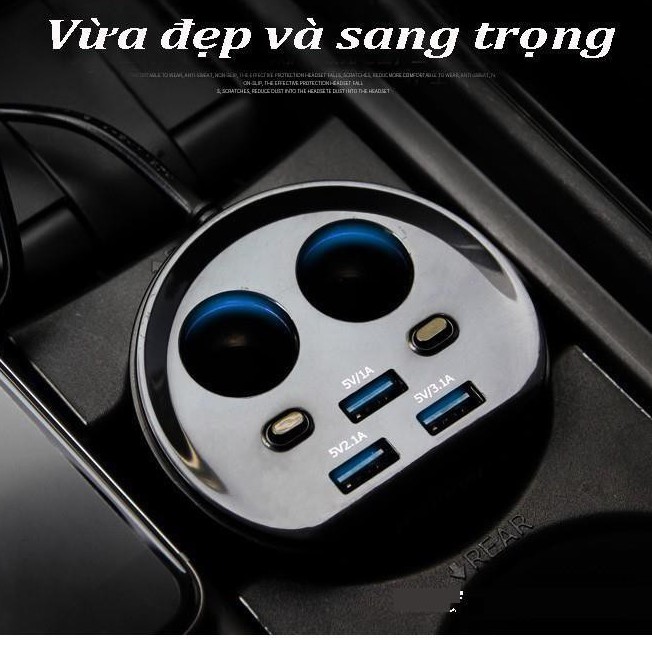 Bộ chia tẩu ô tô đa năng Hyundai chính hãng