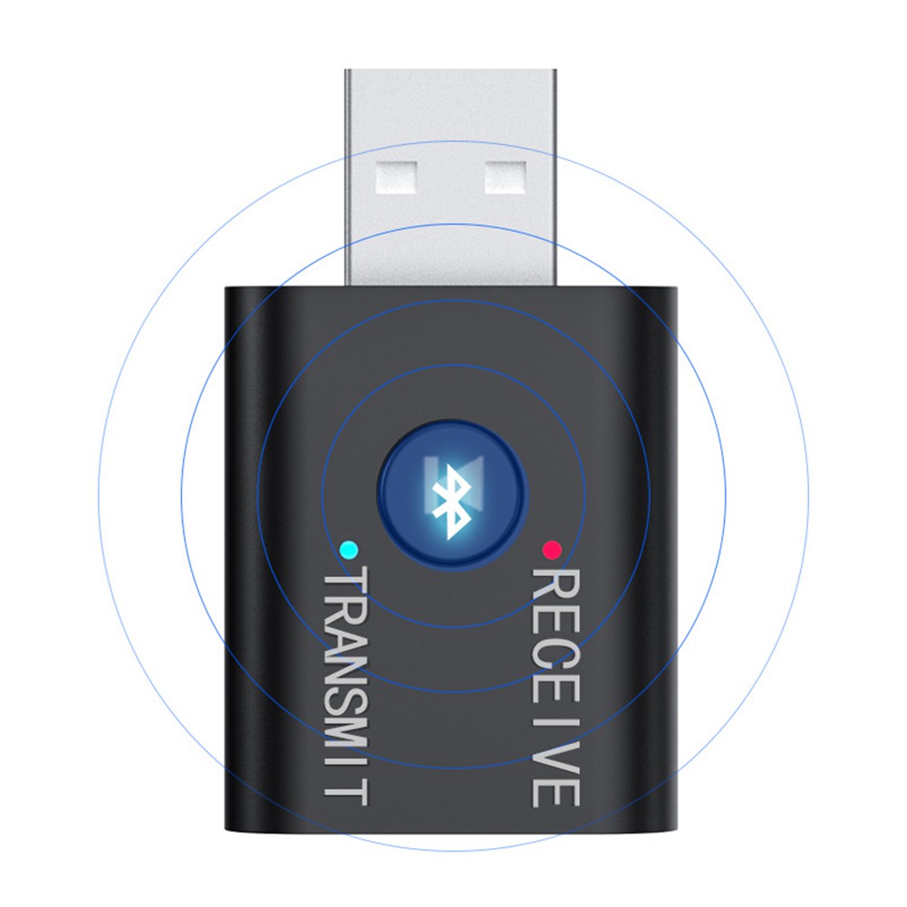 Bộ chuyển đổi USB bluetooth 5.0 dùng thu phát tín hiệu bluetooth không mini dành cho máy tính laptop