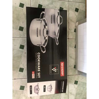 Bộ Nồi Chảo Sharp Inox 2 Món PR-JO3