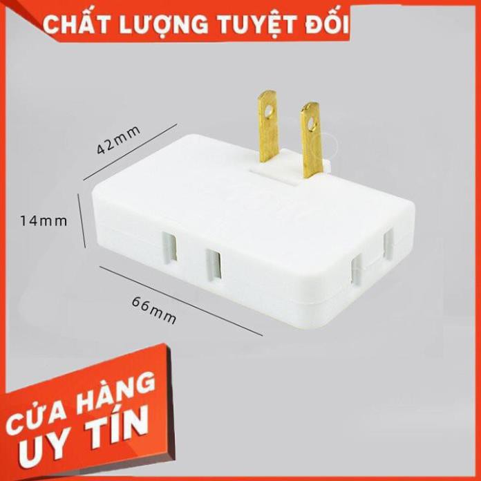 [Freeship - Loại 1] Phích cắm chia điện 3, có thế gấp gọn linh hoạt, ổ cắm chia ổ