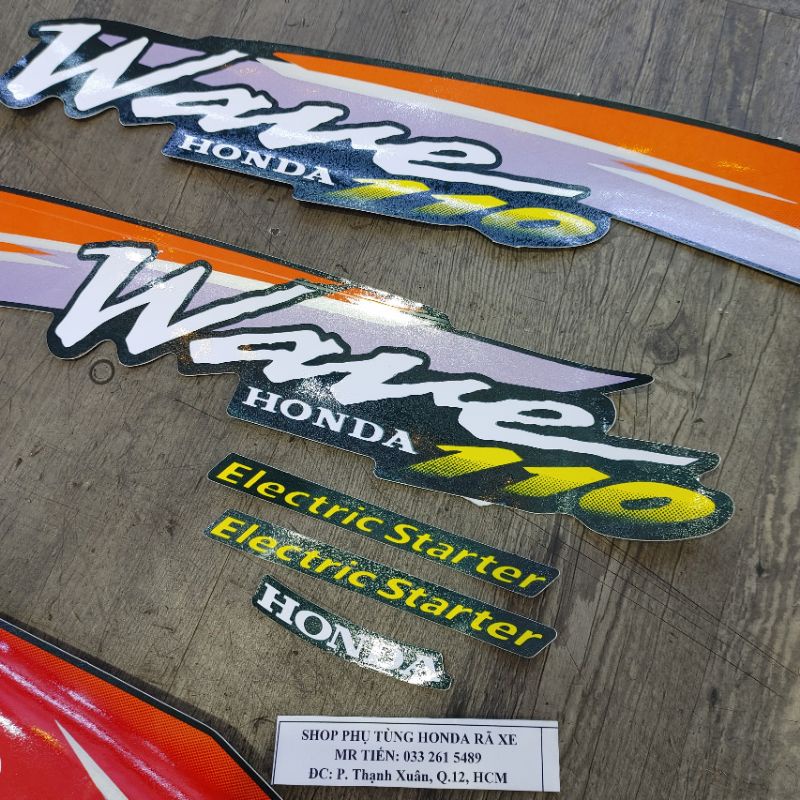 Tem áo Wave Thái 110 đời 1999 hàng 3 lớp đẹp