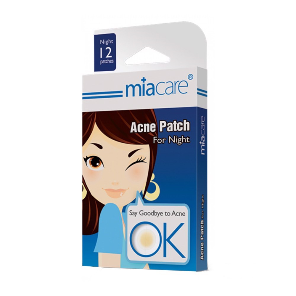 Hộp miếng dán mụn Miacare ban đêm 12 miếng