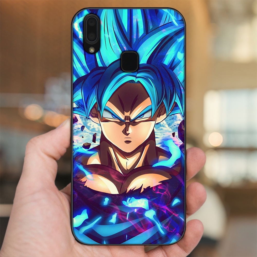 Ốp lưng Vivo Y91, Y95 viền đen in hình Goku Dragon Ball