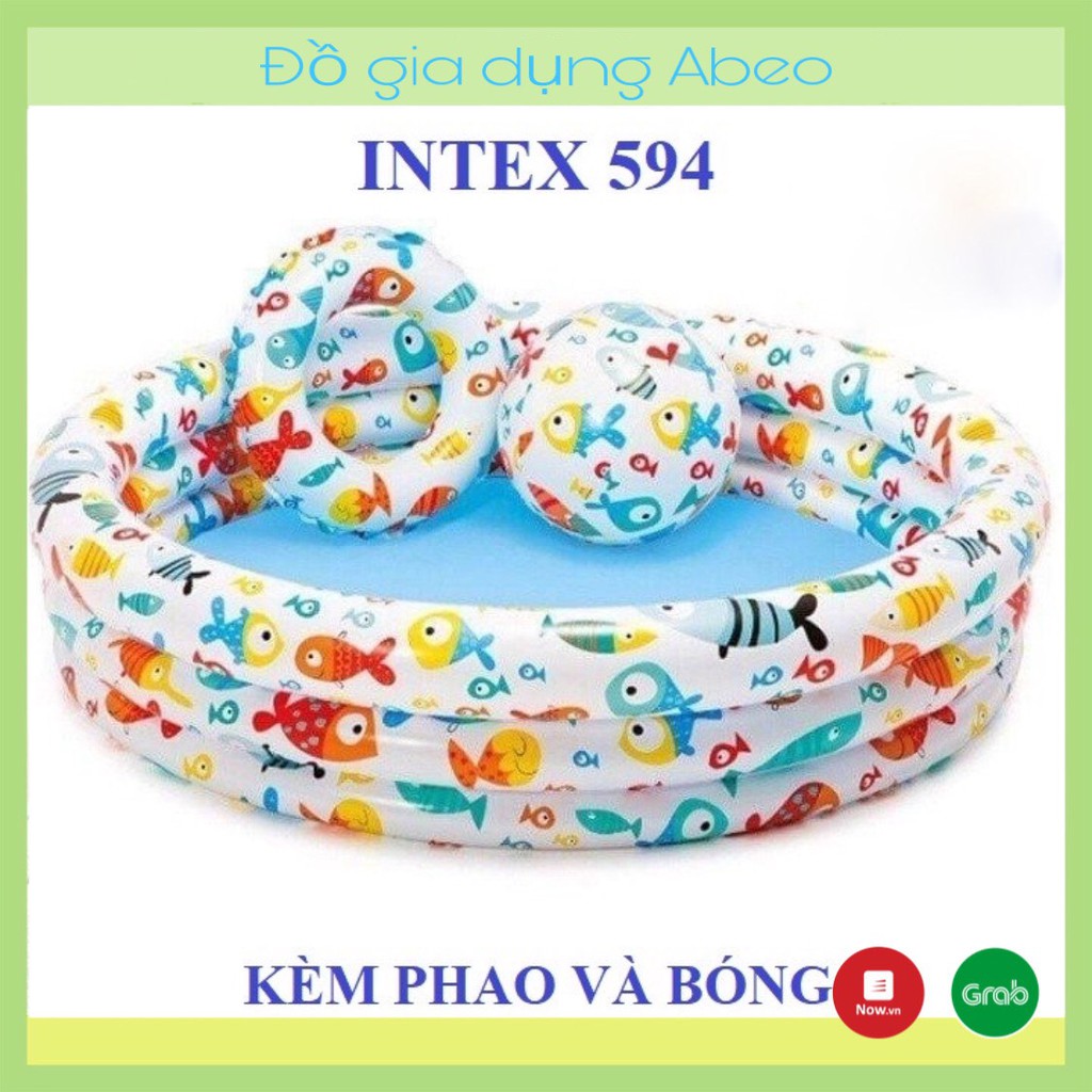 BỂ BƠI TRÒN 3 CHI TIẾT CHO BÉ CAO 28CM ĐƯỜNG KÍNH 132CM KÈM 1 BÓNG VÀ 1 PHAO BƠI CHO BÉ