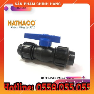 Van PP 2 đầu rắc co (D20 - 40) van nước, van khóa ống hdpe
