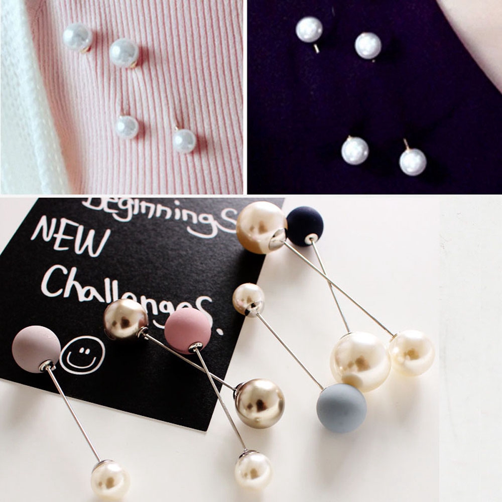 Trâm cài áo đính ngọc trai giả thời trang