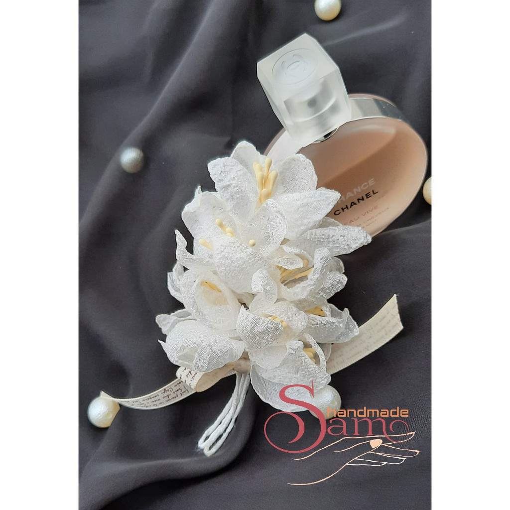 Cài Áo Nữ Sam Handmade Hoa Cà Phê Tao Nhã CA033 , Thích Hợp Cài Váy Đầm, Áo Vest, Đi Tiệc, Làm Quà Tặng
