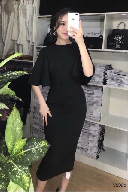 Váy body tay bồng hot hit