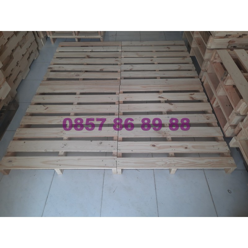 Giường Pallet Gỗ Thông 1m6x2m - Giá Xưởng | BigBuy360 - bigbuy360.vn