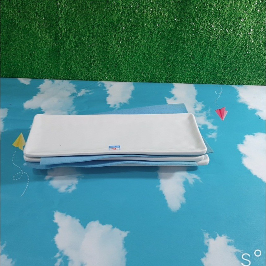 Đĩa Hình chữ nhật DCN78 Melamine kiểu Vân Đá Hàng Quốc HORACE, Sang trọng -Cao cấp