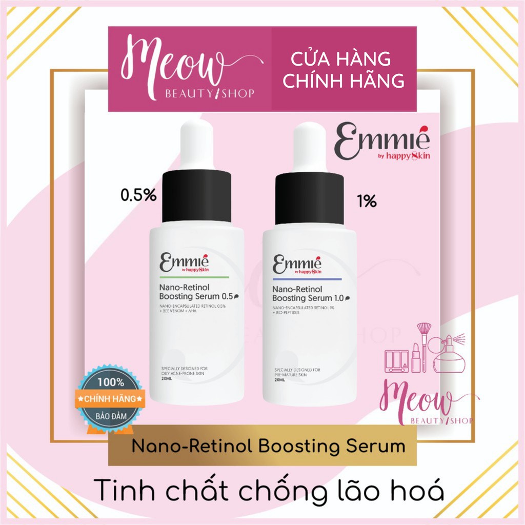 EMMIÉ by Happy Skin - Tinh Chất Retinol EMMIÉ NANO-RETINOL BOOSTING SERUM (20ml)