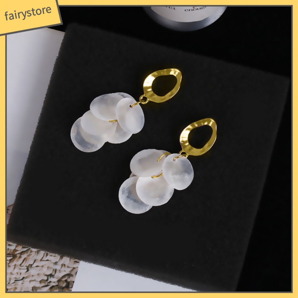 Bông Tai Hình Tròn Phối Tua Rua Thời Trang Dành Cho Nữ