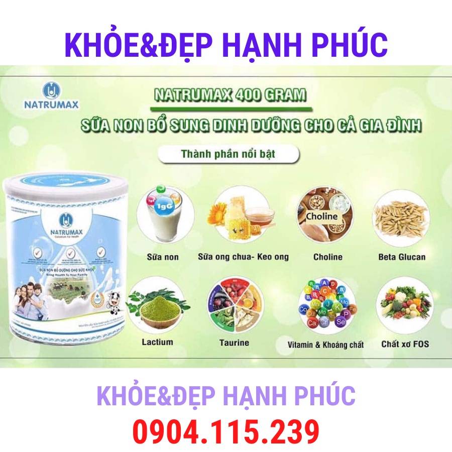 Sữa non natrumax special – 800 gr/hộp
