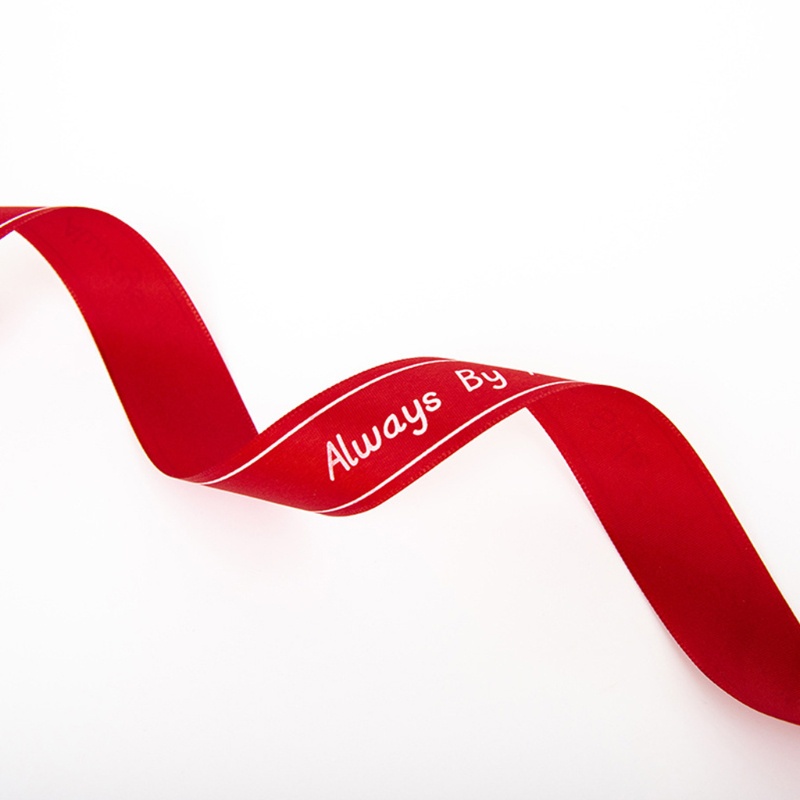 Bộ 2 Cuộn Ruy Băng Satin In Chữ Always By Your Side Cho Tiệc Cưới