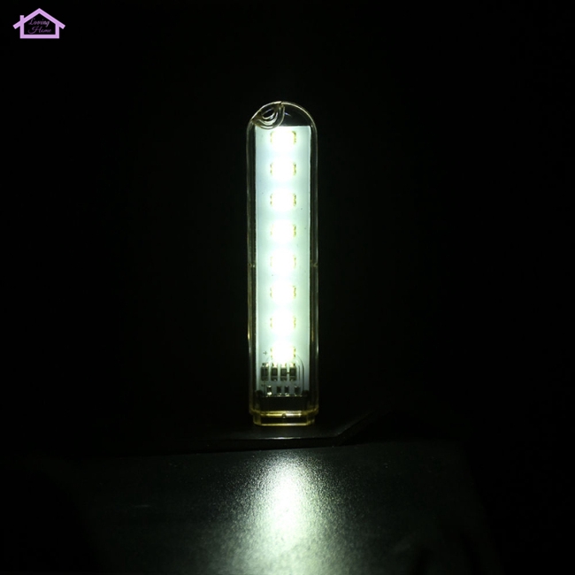 Đèn LED 8 bóng để bàn 200LM 5V sạc bằng cổng usb kích thước 101*18*9mm | BigBuy360 - bigbuy360.vn