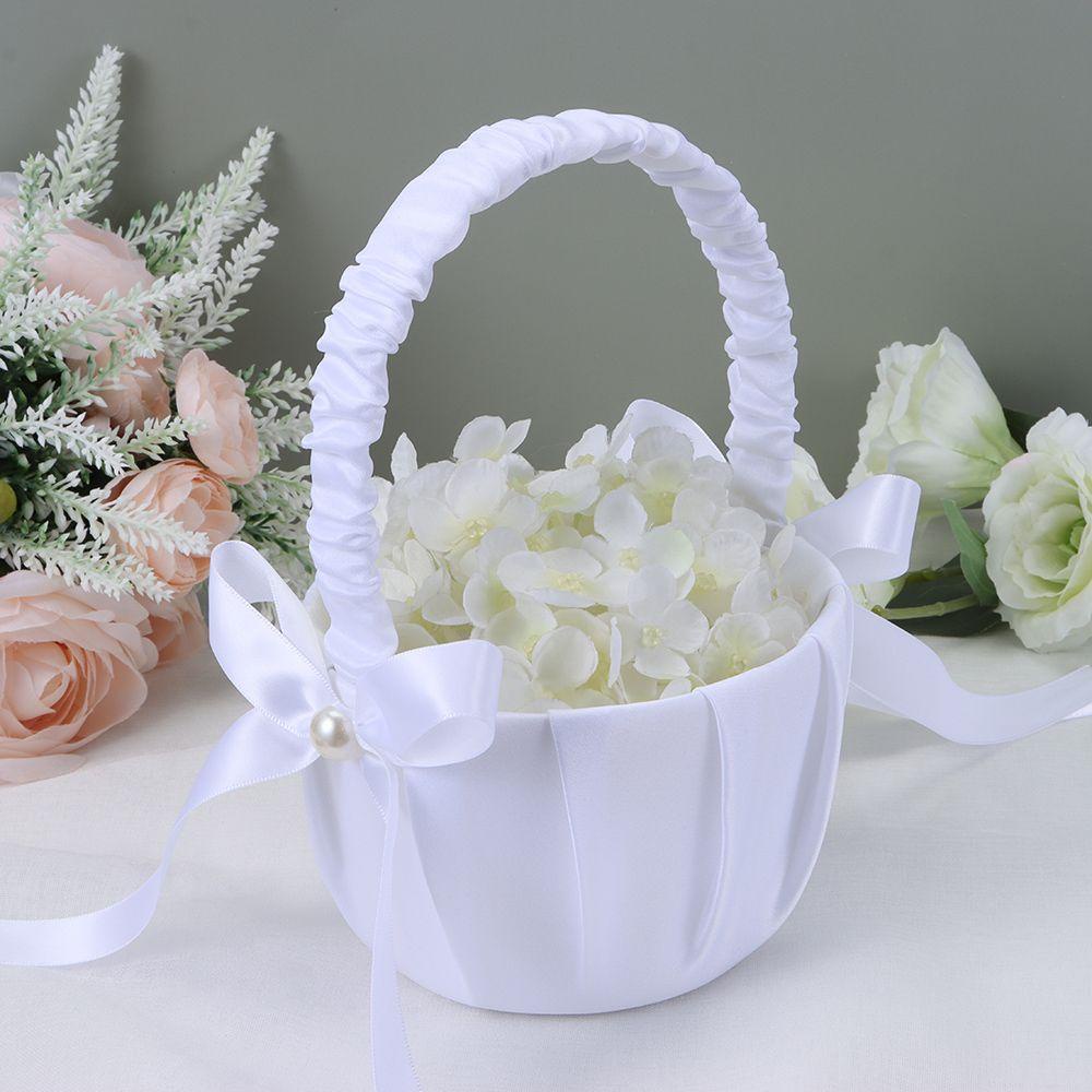 ME Giỏ Hoa Ren Đính Đá Trang Trí Tiệc Cưới