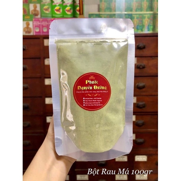 Bột Rau Má Sấy Lạnh nguyên chất loại 1 - gói 100gr