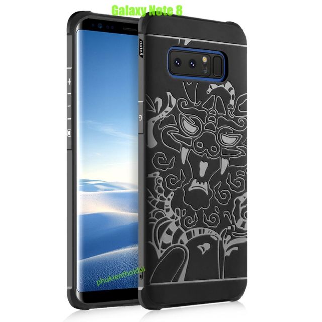 Galaxy Note 8 ốp lưng chống sốc hoa văn rồng