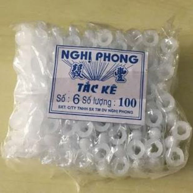 100 TACKE NHỰA 6,8,10,12