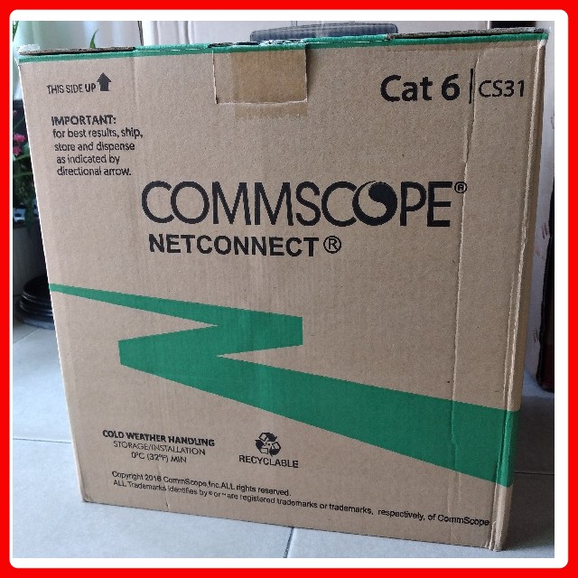 Dây Cáp Mạng COMMSCOPE(AMP) Cat6 UTP Dây Mạng Lan Lõi Đồng Nguyên Chất - Hàng Chính Hãng