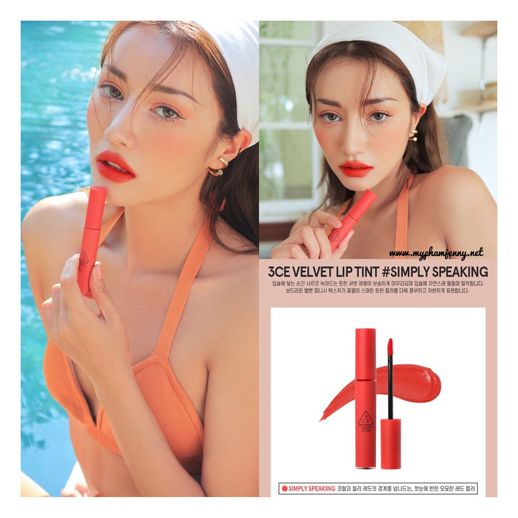 Son Kem Lì 3CE Velvet Lip Tint | BigBuy360 - bigbuy360.vn