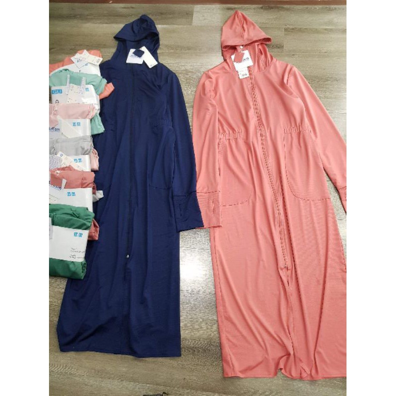 Áo chống nắng dáng dài nữ 2lớp GU