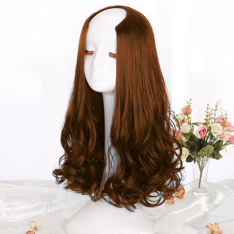 Tóc giả nữ kẹp U xoăn 55cm FREESHIP kẹp chữ U 9131