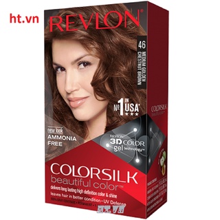 Thuốc Nhuộm Tóc Số 46 Nâu Hạt Dẻ Revlon Colorsilk, 100% chính hãng