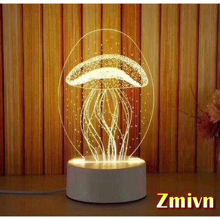 Đèn ngủ, đèn trang trí, Led 3D nhiều mẫu