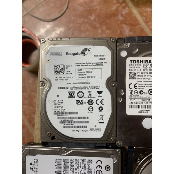 xác hdd, ổ cứng 500gb 7200rpm lỗi