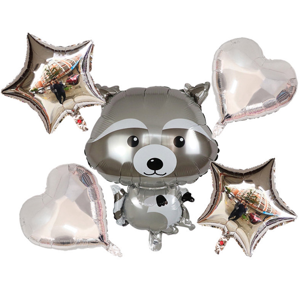 Bong bóng trang trí tiệc sinh nhật hình sóc/ cáo/ chồn tự chọn độc đáo