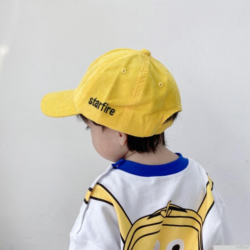 Mũ lưỡi trai màu trơn thoáng khí thời trang cho bé