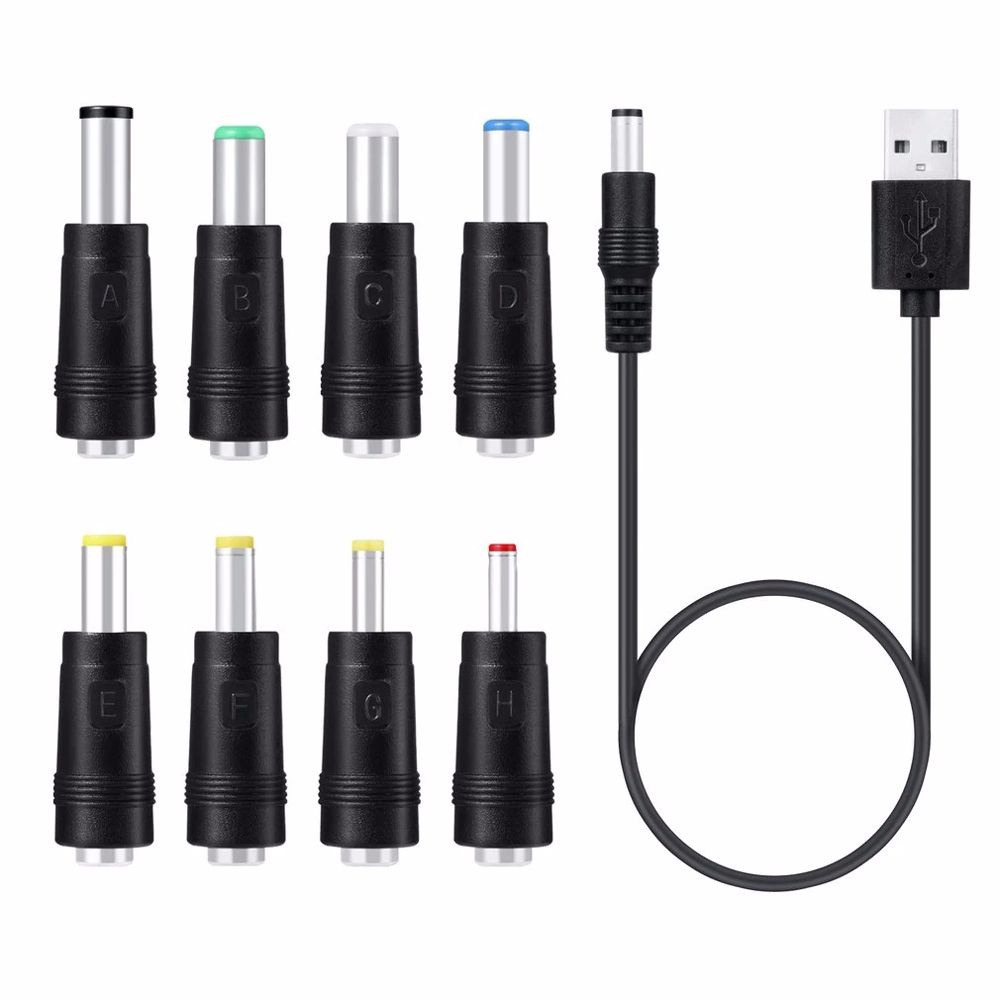 Dây Cáp Sạc Chuyển Đổi Usb Sang 5521 Dc 8 Trong 1 Đa Năng Chất Lượng Cao | BigBuy360 - bigbuy360.vn