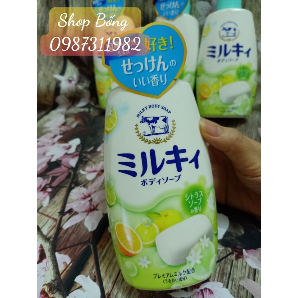 Sữa tắm Milky Body Soap hương chanh 550ml